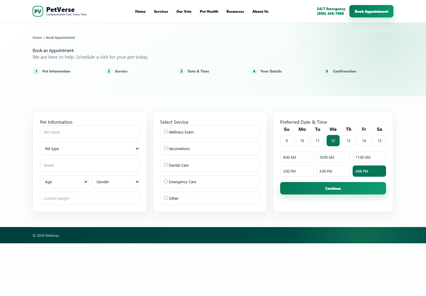 Booking