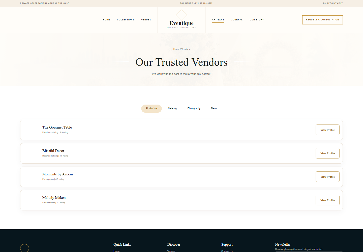 Vendors
